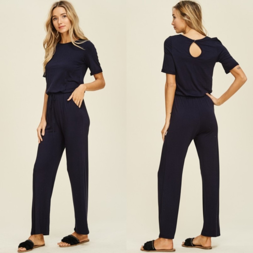 LIZ Uber Comfy Jumpsuit - BLACK